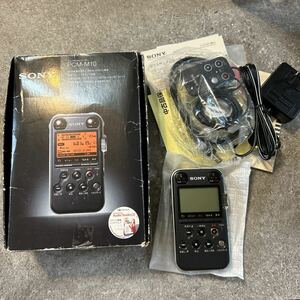 SONY Sony linear PCM recorder PCM-M10 electrification verification settled recorder recording used owner manual body remote control AC power adaptor USB cable 