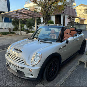 BMW MINI Convertible（R52）　CooperS サイドウォーク　AT/ホワイトSilverー/One owner/64,000km/ETC/ディスプレイAudioincluded