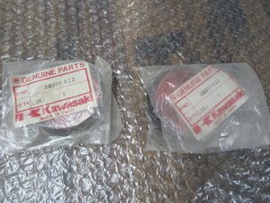  that time thing!! Kawasaki original new goods unused W3 650RS Z1 Z2 reflector red color 2 piece set **28001-023