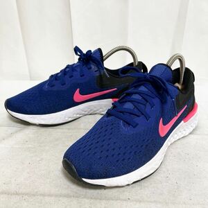 和337★ NIKE ODYSSEY ナイキ オデッセイ ランニングシューズ ジョギング スニーカー 23.5 ネイビー ブラック レディース