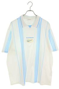 シュプリーム SUPREME ナイキ 20AW Jewel stripe soccer Jersey サイズ:XL サッカージャージ半袖ポロシャツ 中古 OM10