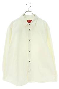 シュプリーム SUPREME 20AW Logo Taping Work Shirt サイズ:XL テープロゴワーク長袖シャツ 中古 BS99