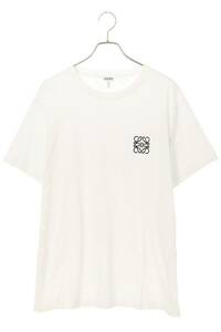 ロエベ LOEWE H6109230CR サイズ:XL アナグラム刺繍Tシャツ 中古 SB01