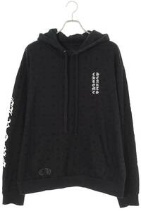 クロムハーツ Chrome Hearts SWTSHRT PLVR サイズ:L CHプラス総柄プルオーバーパーカー 中古 SJ02