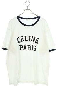  Celine bai Eddie abrasion man CELINE by Hedi Slimane 2X45M671Q size :XXL Logo cotton jersey - T-shirt used SB01