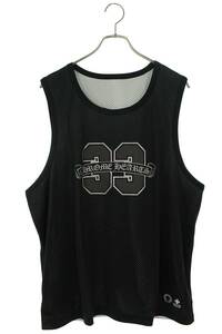 クロムハーツ Chrome Hearts MESH WARM UP JERSEY サイズ:L リバーシブルCHロゴプリントメッシュタンクトップ 中古 SJ02