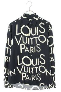  Louis Vuitton LOUISVUITTON 19SS RM191M JHR HGS08W size :S Logo silk long sleeve shirt used OM10