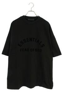 フォグ FOG ESSENTIALS SS TEE JET BLACK サイズ:M ロゴワッペンオーバーサイズTシャツ 中古 SB01