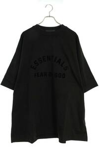 フォグ FOG ESSENTIALS SS TEE JET BLACK サイズ:L ロゴワッペンオーバーサイズTシャツ 中古 SB01