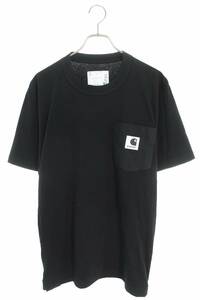 サカイ Sacai カーハート 24-0725S サイズ:5 サイドジップポケットTシャツ 中古 BS99