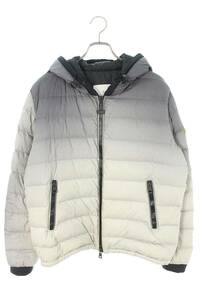 モンクレール MONCLER オフホワイト 17AW DINARD GIUBBOTTO ディナール サイズ:1 ロゴワッペンナイロンダウンジャケット 中古 BS99