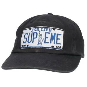 シュプリーム SUPREME 20SS License Plate 6-Panel ライセンスワッペン帽子 中古 BS99