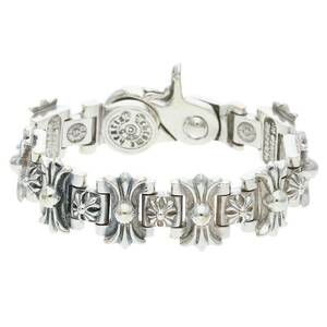  Chrome Hearts Chrome Hearts H LINK/H ссылка зажим размер :8LINK Old / серебряный браслет б/у NO05