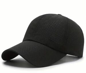 メッシュキャップ ランニング 韓国 帽子 黒 キャップ 野球帽　未使用品