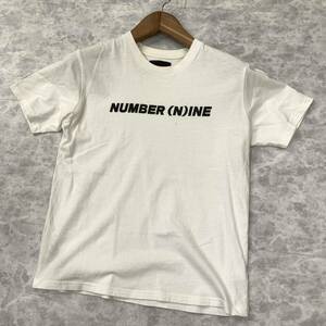 QQ ▼ 大きいサイズ!! '着心地抜群' NUMBER (N)INE DENIM ナンバーナインデニム コットン100% 半袖 ロゴ Tシャツ size:XL メンズ トップス