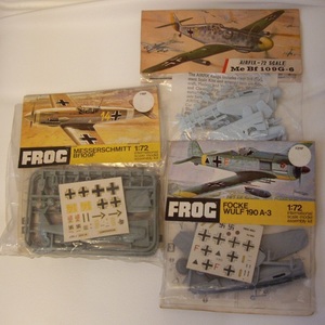 激レア！ プラモデル 飛行機ドイツ製2袋とイギリス製1袋の合計3種★FROG Focke WULF 190A-3 1:72その他2種★おうち時間