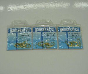  small ground sea bream gold 5 number 3 pieces set Gamakatsu free shipping 