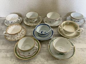 1円オークション 洋食器 カップ&ソーサー まとめHEREND 景徳鎮 Richard Ginori Haviland Limoges Spode WEDGWOOD ヘレンド ジノリ スポード