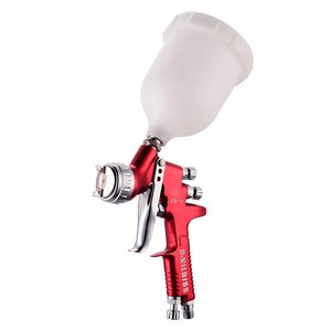  spray gun GFG Pro 1.3mm gravity type all sorts painting work . paints cup attaching tool DIY supplies air tool automobile repair exclusive use red 