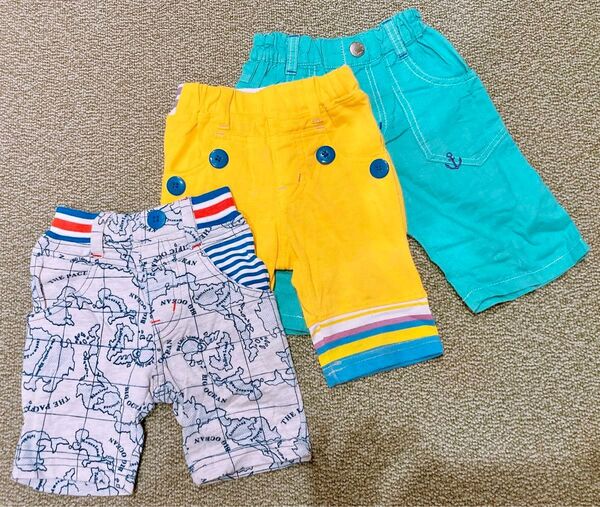 男の子ハーフパンツ、ショートパンツ90cm