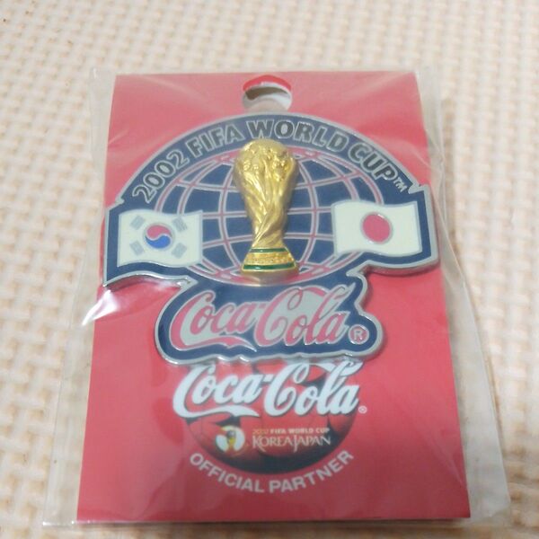 日韓ワールドカップ2002 ピンバッジ 未開封 コカ・コーラ