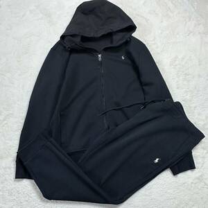 【極美品/超希少3XL相当】Polo Ralph Lauren ポロラルフローレン セットアップ 上下 パーカー パンツ パフォーマンスウェア ポニーロゴ刺繍