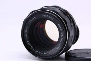 【美品】ペンタックス PENTAX super-Multi-Coated TAKUMAR 55mm F1.8 #13043