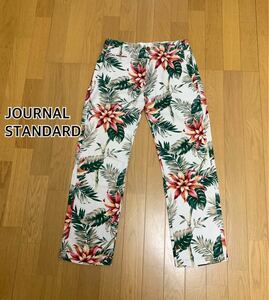 ■JOURNAL STANDARD ジャーナルスタンダード■花総柄 麻入りパンツ レディース:S☆BH-424