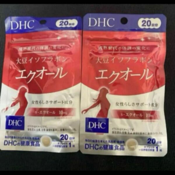 [最終本日限定] DHC 大豆イソフラボン エクオール　20粒　2袋セット