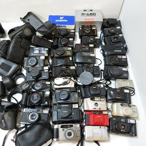007）１円スタート　ジャンクカメラまとめ売り　大量セット　光学 Canon MINOLTA PENTAX OLYMPUS Nikon コンパクトカメラ フィルムカメラ