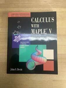 L77◇【CALCULUS WITH MAPLE V メープルVによる微積分】John S. Devitt（著）/代数方程式を段階的に解く/制限されたドメイン/240607