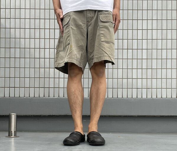 Eddie Bauer カーゴショーツ 40 ベージュ VINTAGE