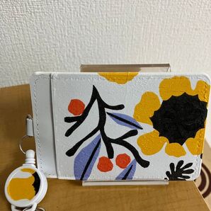 定期入れリール付き デコパージュ ひまわり
