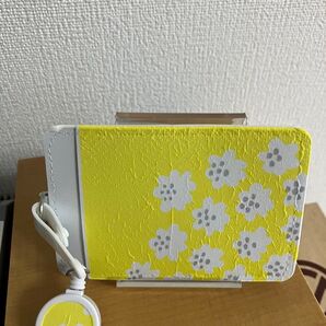 定期入れリール付き デコパージュ 黄色