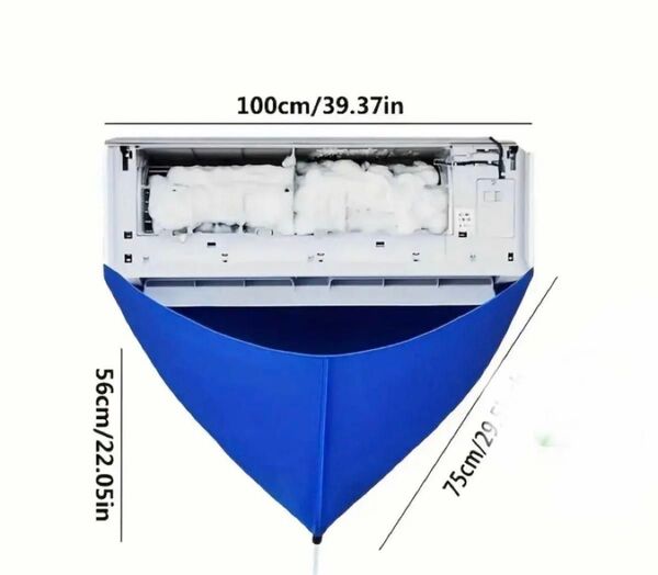 エアコンクリーニング用の排水ダクトビニール じょうご型ビニール 排水パイプ