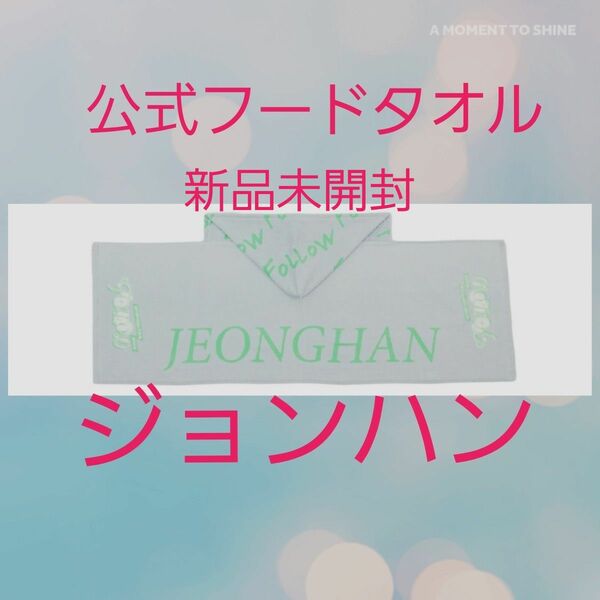 新品未開封★ジョンハン フードタオル◆SEVENTEEN JEONGHAN