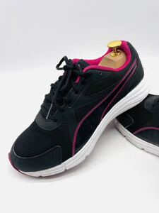  impact price![ strongest sport model!] put on footwear feeling eminent 1 pair![PUMA] fine quality running shoes / pink black /jp25cm