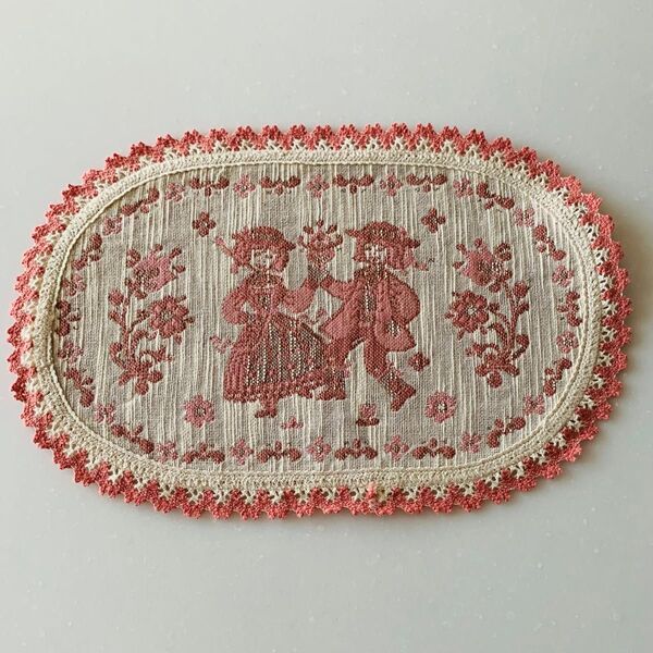 【未使用・美品】オーストリア製 KOLF社 織物 マットCOTTON 100% W:31.5cm H:21cm