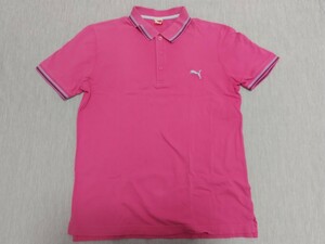 ＼送料込み！／【PUMA】プーマ 半袖 ポロシャツ サイズL ピンク ゴルフウェア GOLF スポーツ ファッション トップス