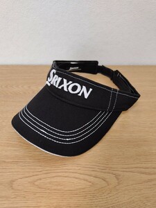 ＼送料込み！／☆美品☆【SRIXON】スリクソン サンバイザー 黒 ブラック ゴルフウェア GOLF スポーツ テニス 日除け 帽子 ユニセックス