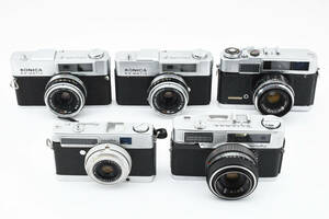 ★訳あり特上品★ KONICA EE MATIC DELUXE F ×2個 /YASHICA minister /MINOLTA uniomat /Minoltina-P ★5個まとめ★ #0852 #525176 #0855