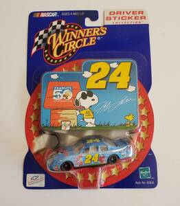 Peanuts Snoopy #24 Jeff Gordon 2000 Nascar 1:64 Winners Circle Driver Sticker 海外 即決