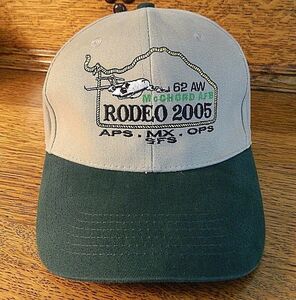Air Force Baseball Golf Hat Cap McChord AFB 62 AW Rodeo 2005 APS MX OPS SFS C-17 海外 即決