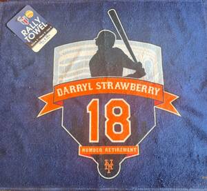 New York Mets Darryl Strawberry #18 Retirement Number Rally Towel 海外 即決