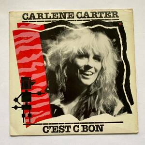 Carlene Carter C'est C Bon PROMO LP バイナル Epic 38663 Lyric Sleeve 1983 Vintage 海外 即決