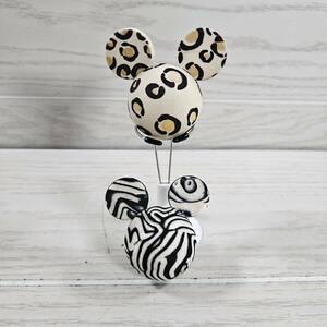 Disney Antenna Topper Cheetah & Zebra LOT Mickey Mouse Animal Kingdom Safari 海外 即決