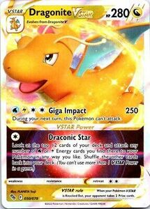 2022 Sword & Shield - ポケモン GO Dragonite VSTAR VSTAR/Rare Holo VSTAR #50 海外 即決