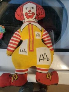 Vintage 1985 McDonald’s 13” Plush Doll Ronald McDonald Stuffed Clown 海外 即決