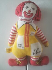 Vintage 1985 McDonald’s 13” Plush Doll Ronald McDonald Stuffed Clown 海外 即決