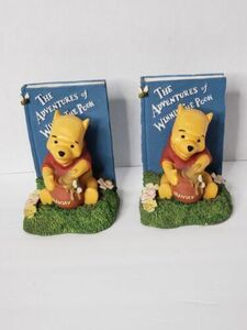 Walt Disney "The Adventures Of Winnie The Pooh" Bookends Statue Set RARE FIND!! 海外 即決